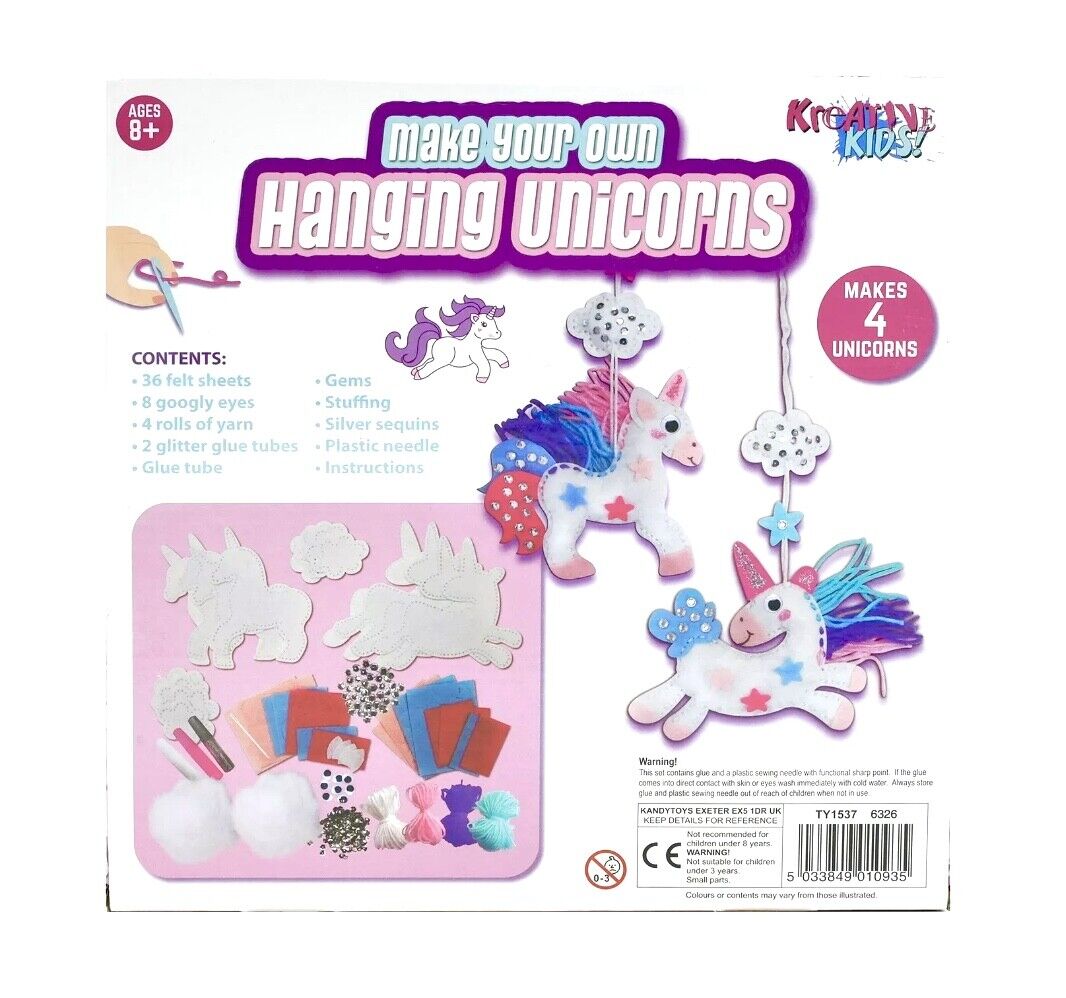 Make Your Own 4 Hanging Unicorn Box Kit