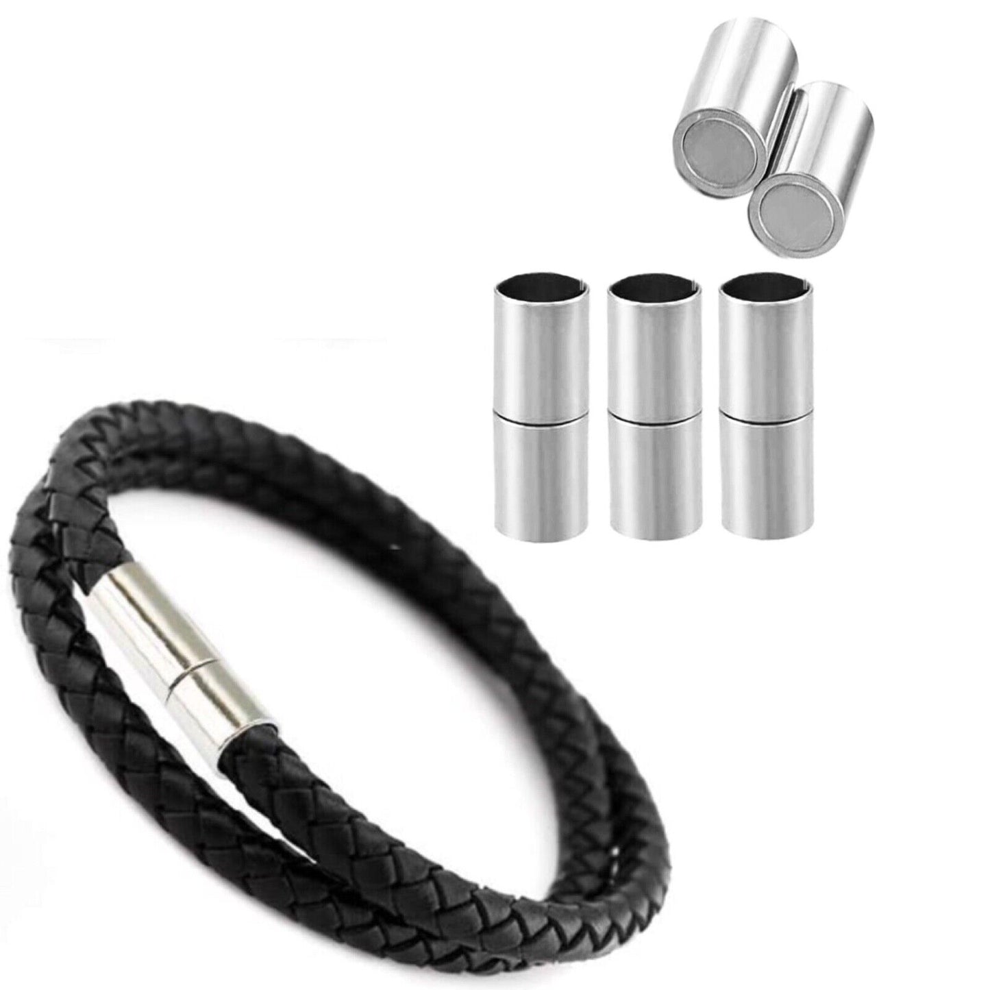 3pcs Stainless Steel Magnetic Bracelet Connector 20mm x 8mm