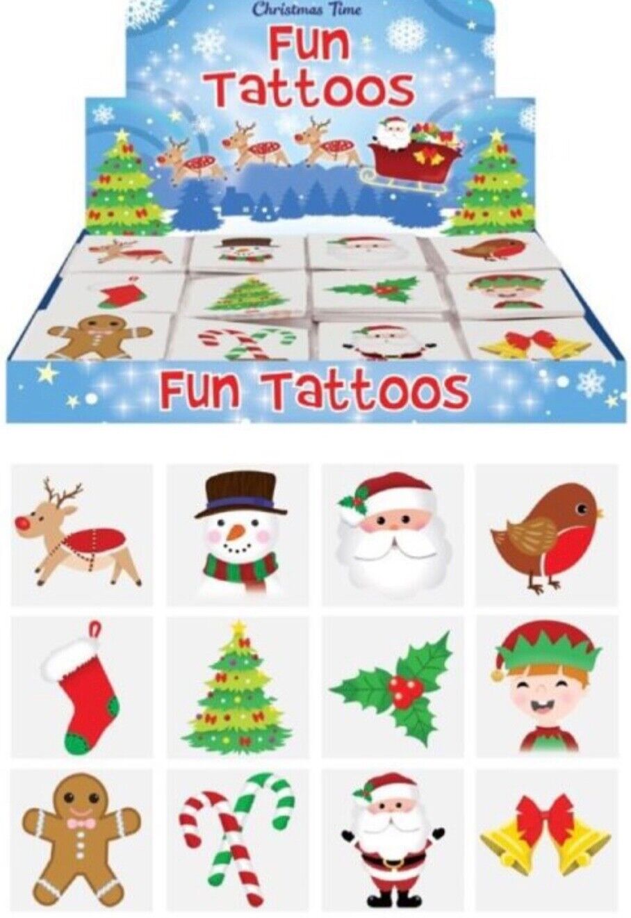 17pc Set of Christmas Theme Stocking and Party Fillers Toys and Activities