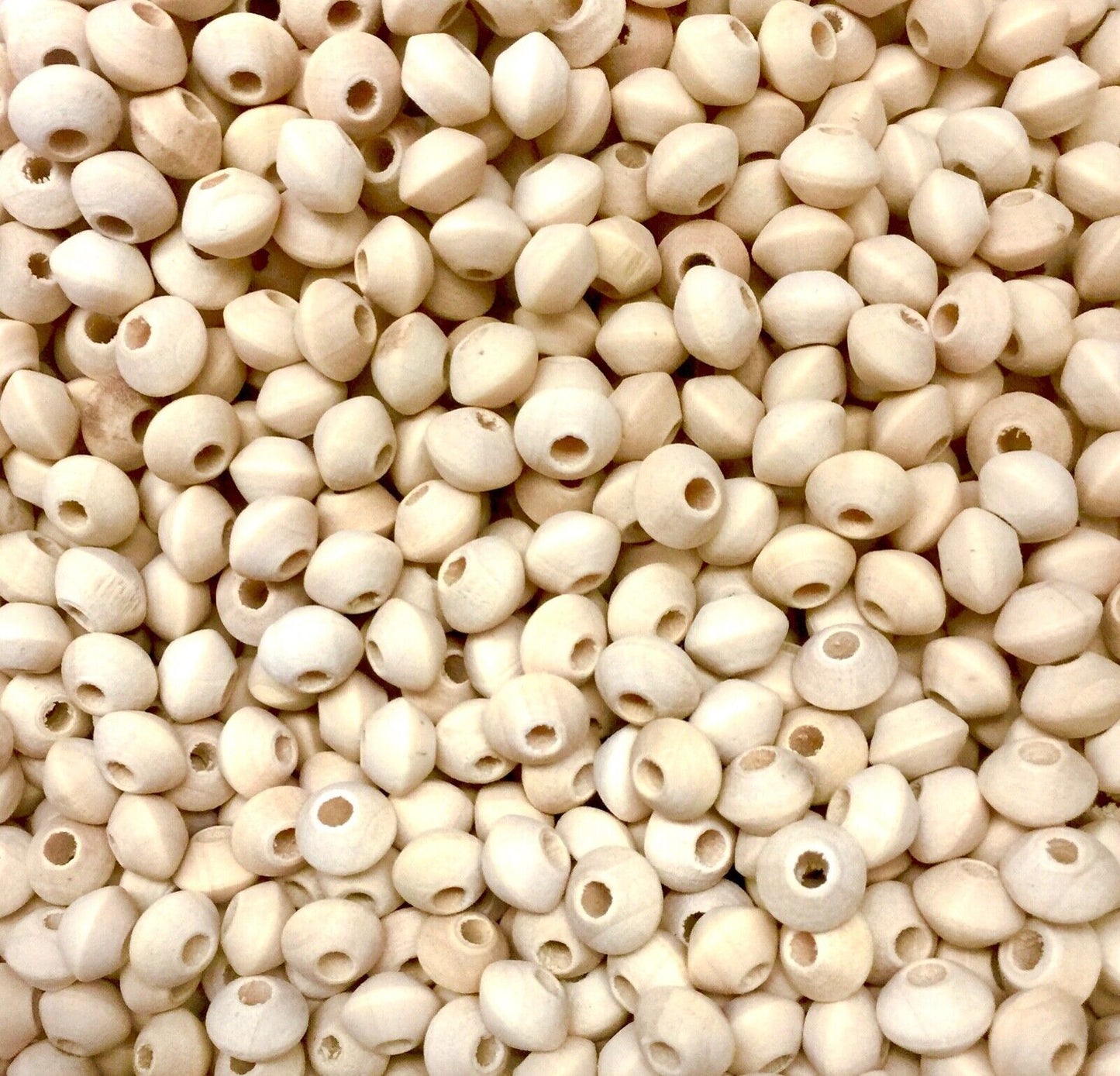 100pcs Undyed Natural Mocassin 8x6mm Rondelle Wood Beads
