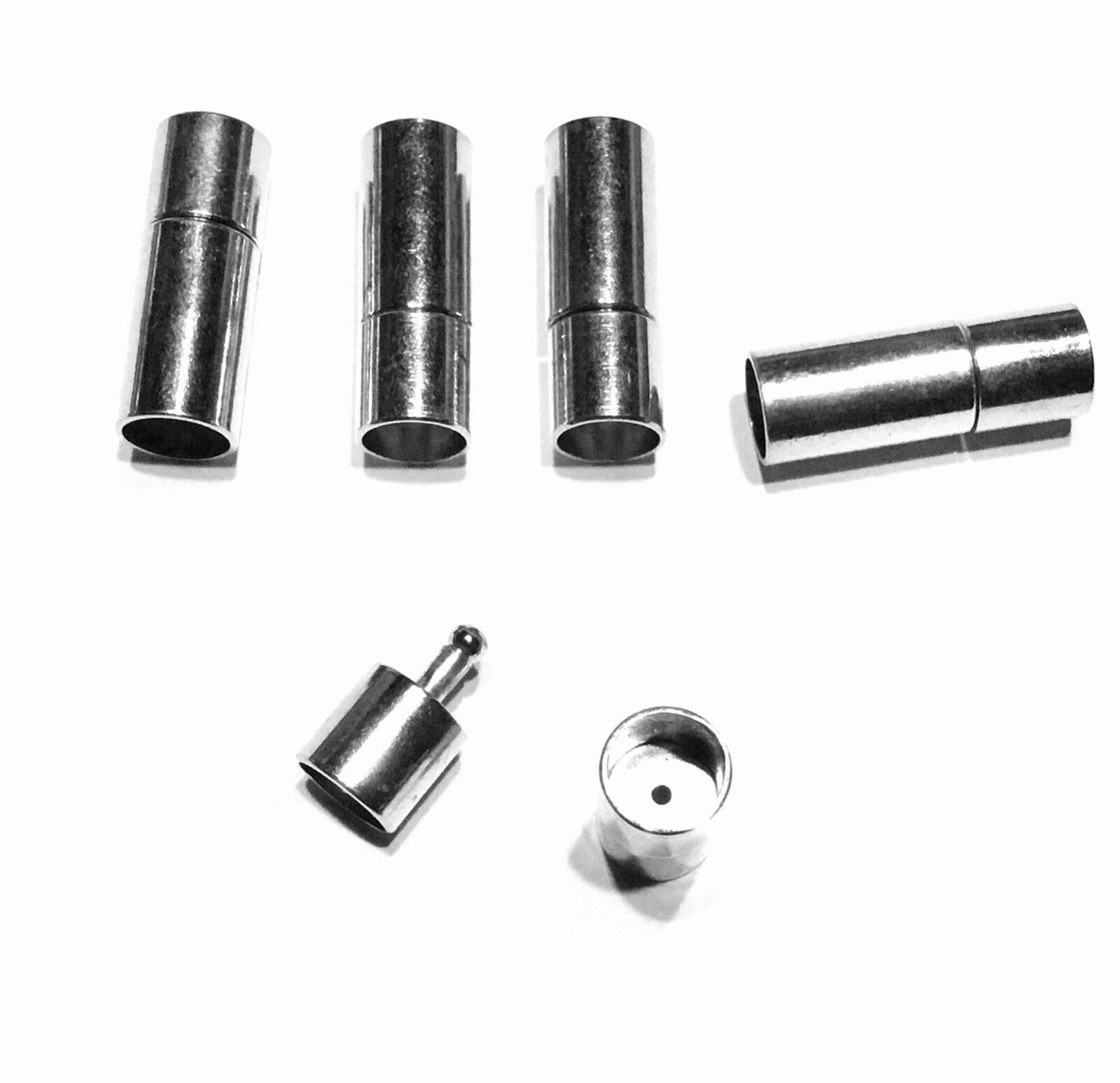 5pcs Screw Style Stainless Steel Magnetic Connector 20mm x 6mm