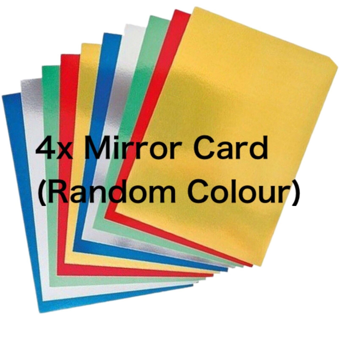 70x Multicolour A4 Paper Card (with Glitter, Mirror, Holographic) for Cardmaking
