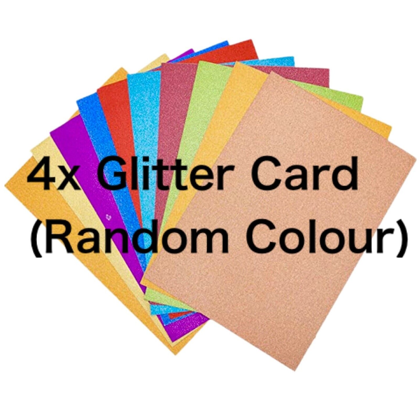70x Multicolour A4 Paper Card (with Glitter, Mirror, Holographic) for Cardmaking