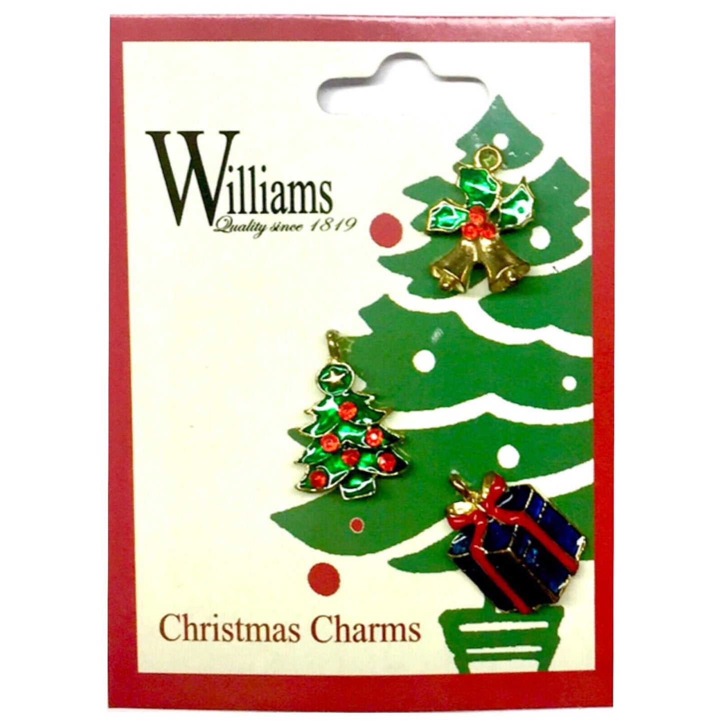 12x Mix Design Enamel Christmas Charms for Jewellery Craft Making