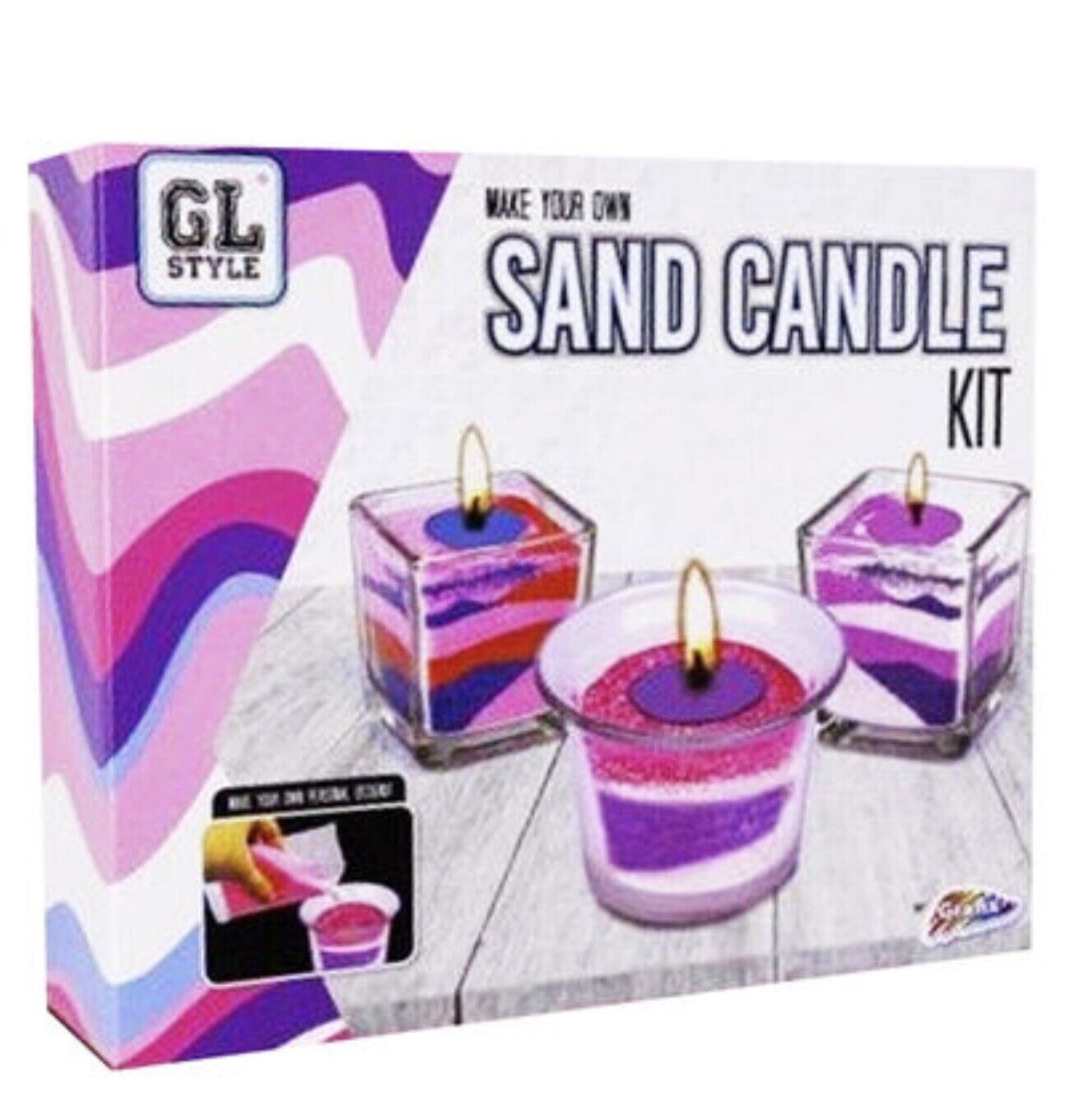 Grafix Decorate your Own Sand Tea Lights Candle Box Kit