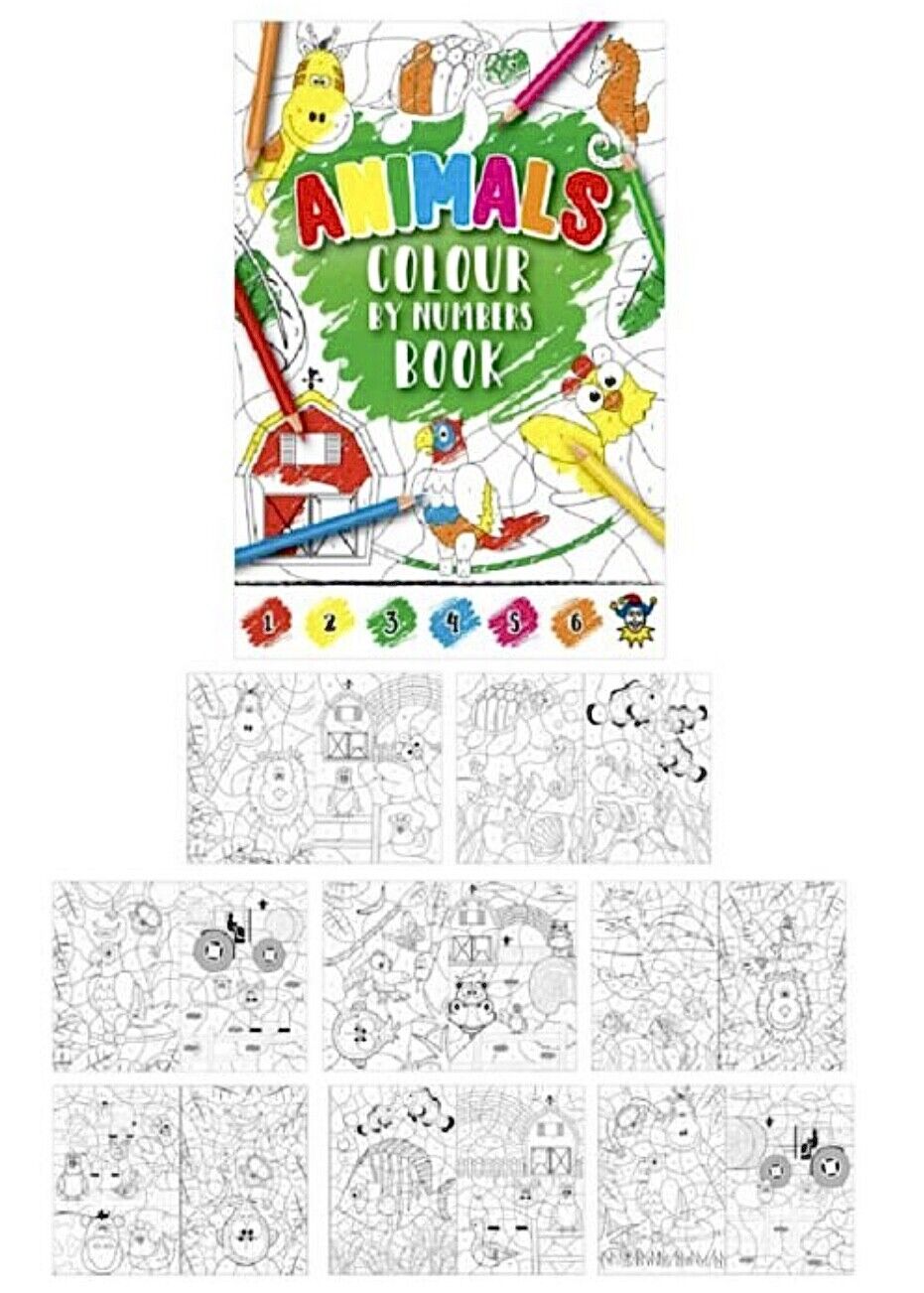10x Pcs Set of Animal Theme Stocking and Party Fillers Toys and Activities