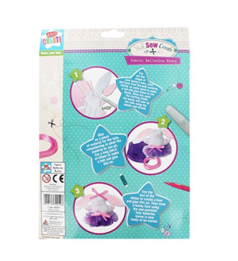 Make Your Own Fabric Ballerina Bunny DIY Kit