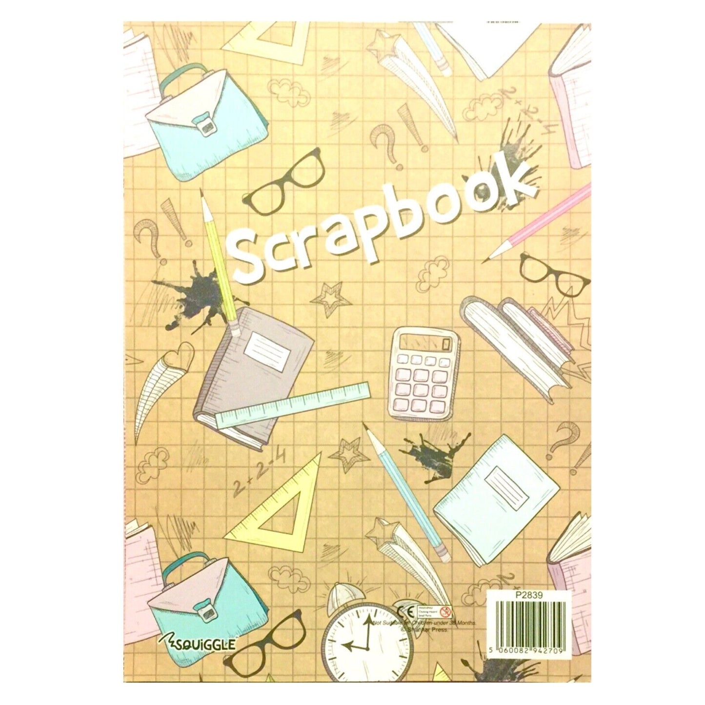 A4 Squiggle Scrap Book - 56 pages