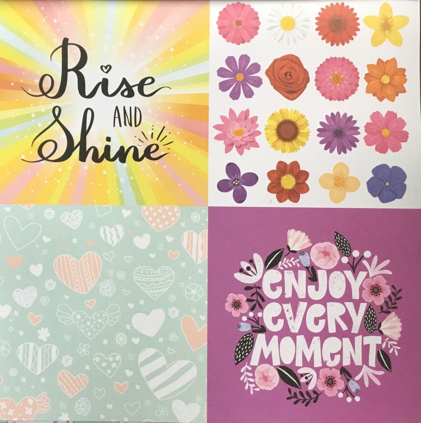 Cute and Cuddly Mix and Match 20 page Design Pad for Paper Craft - 30cm x 30cm