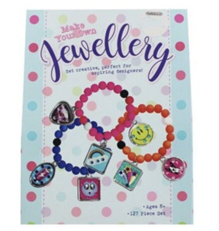Make Your Own Charm Beaded Bracelet DIY Kit - Makes 3 Bracelet