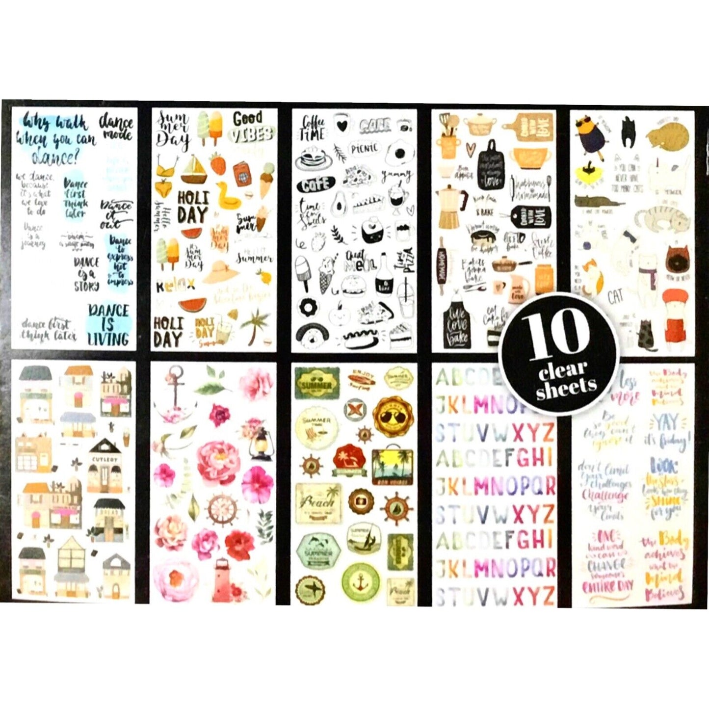 20 pages Craft Sensation Be Happy Die Cut Sticker Pad