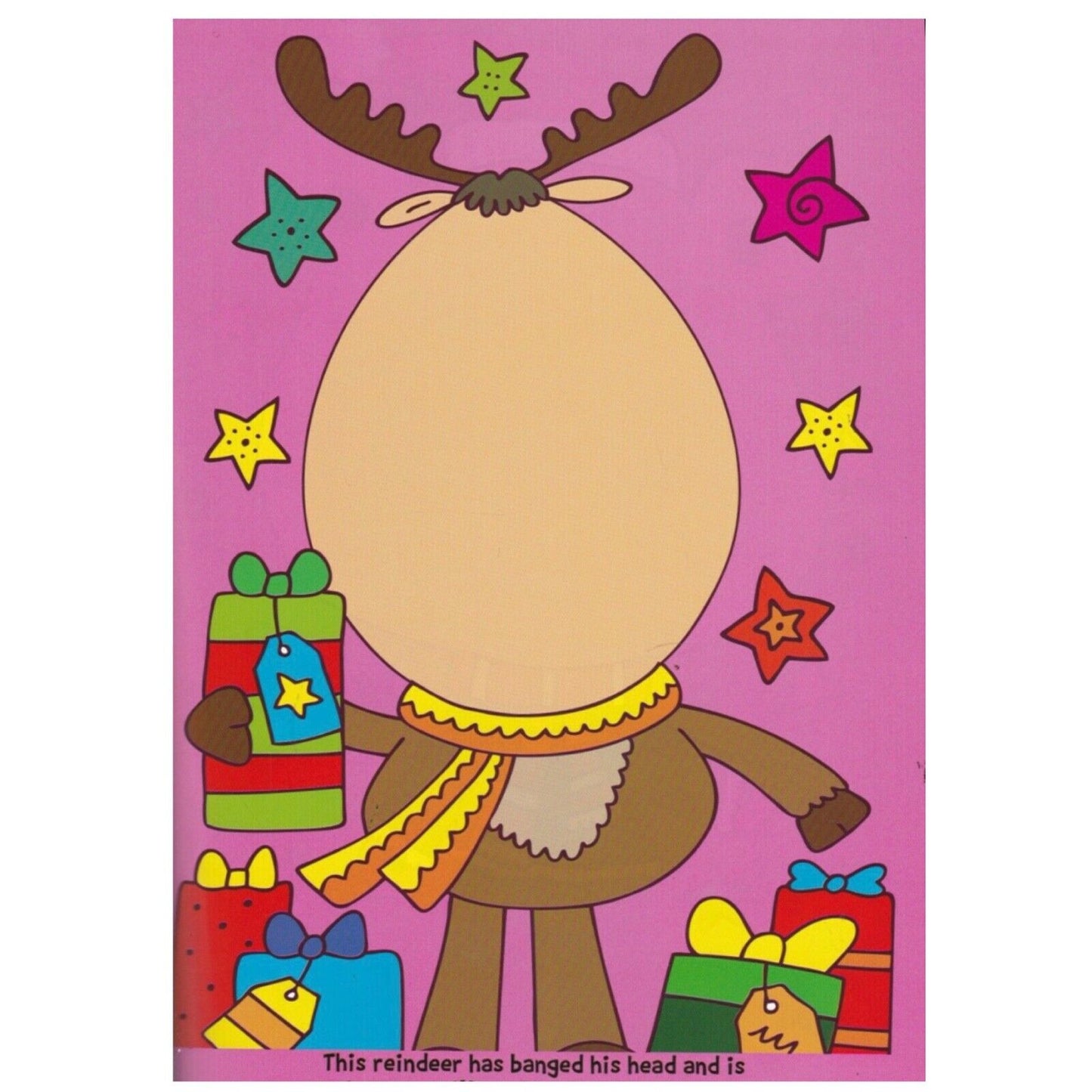 Christmas Funny Faces Sticker Book with Over 50 Stickers