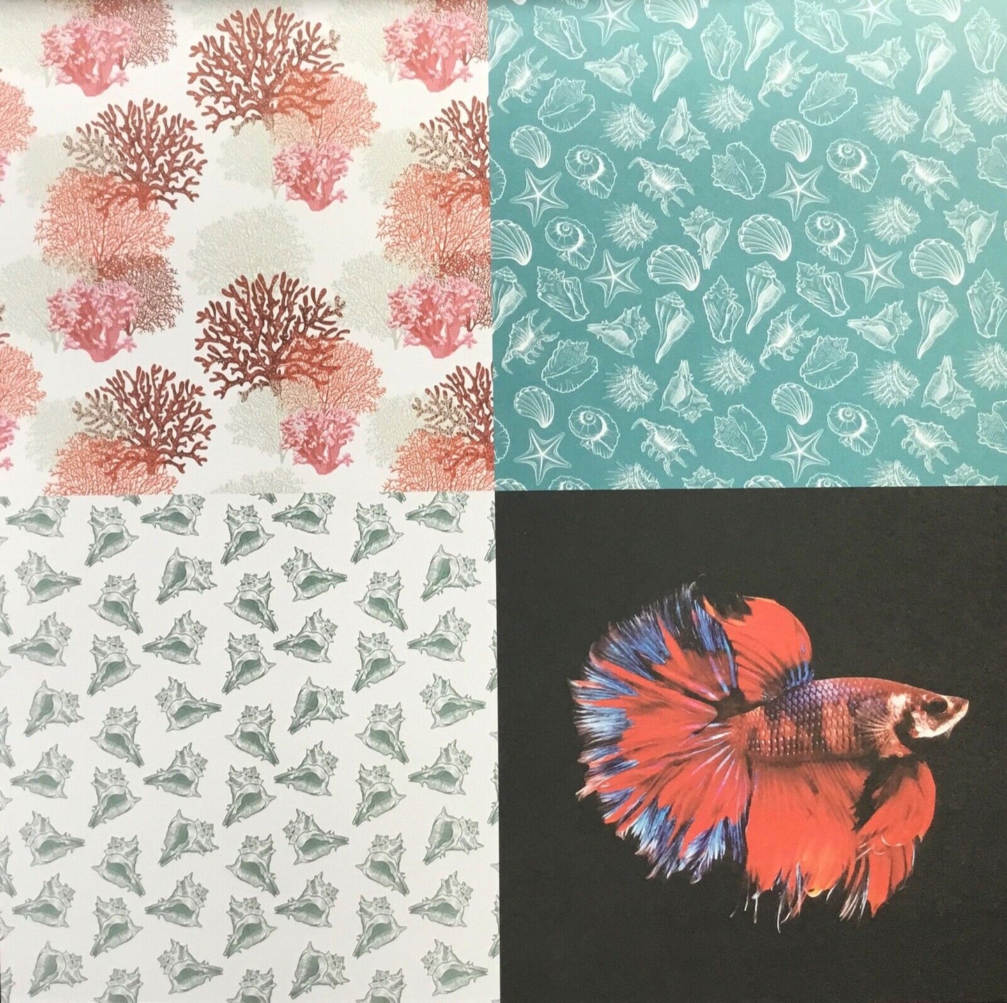 Deep in the Ocean Mix & Match 20 page Design Pad for Paper Craft - 30cm x 30cm