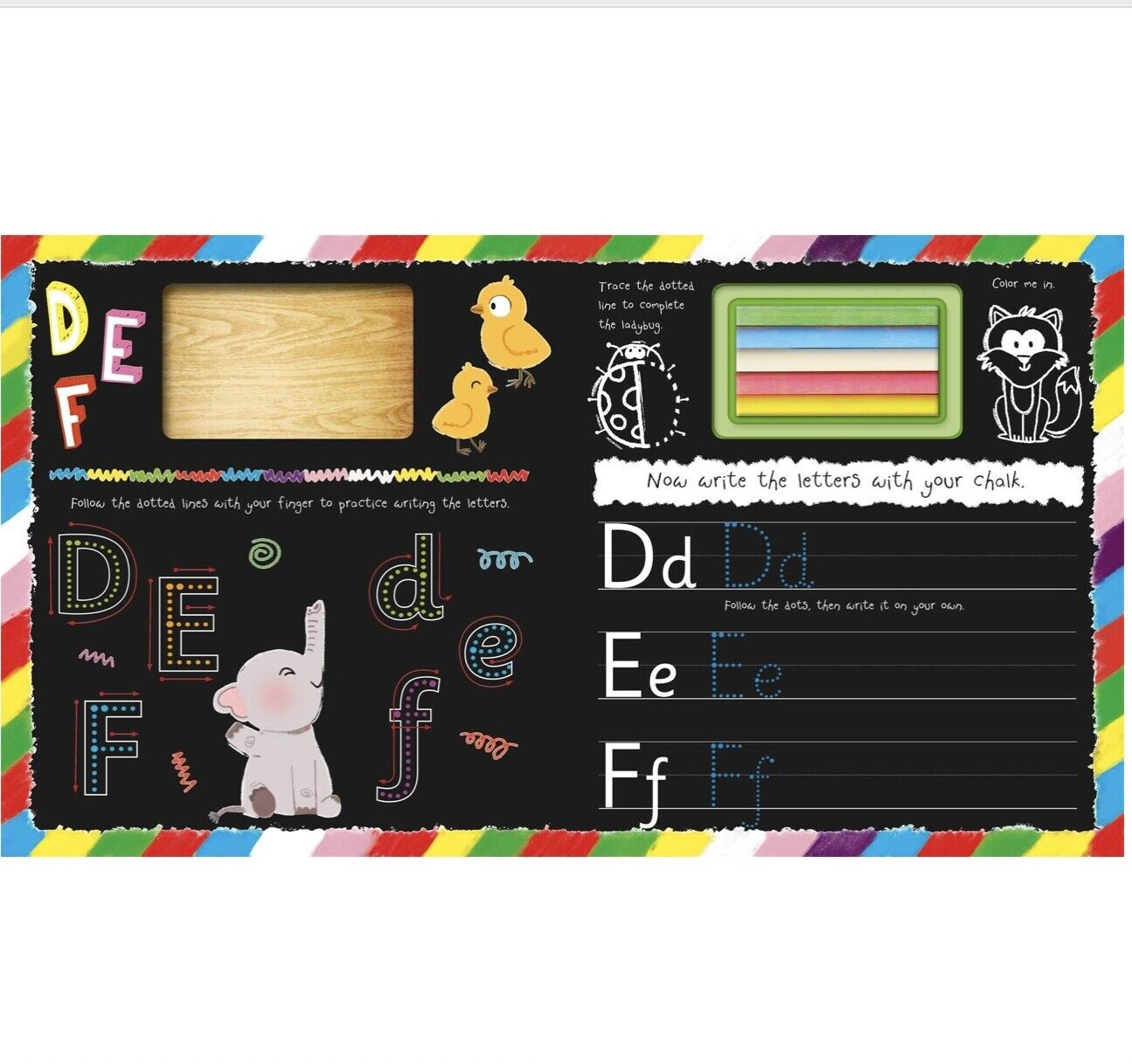 Chalk Away Wipe Clean Reusable Learn to Write Book
