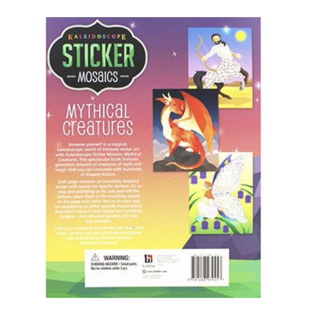 Hinkler Kaleidoscope Sticker Mosaic Painting Mythical Creature