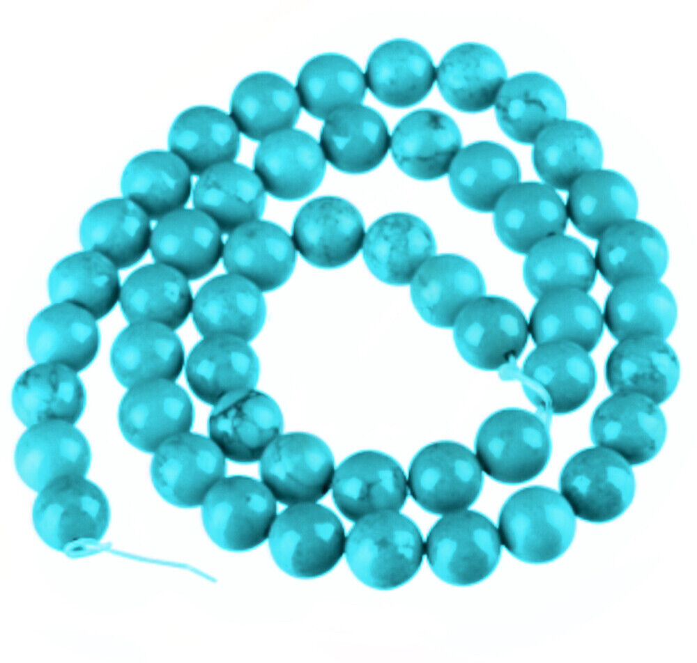 1x strand 8mm Howlite Turquoise (52x) - Choose Your Colour