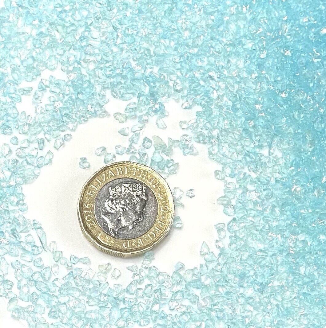 25g Crushed Electroplated Tiny Glass Rhinestone Chips for 3D Nail Art Decoration