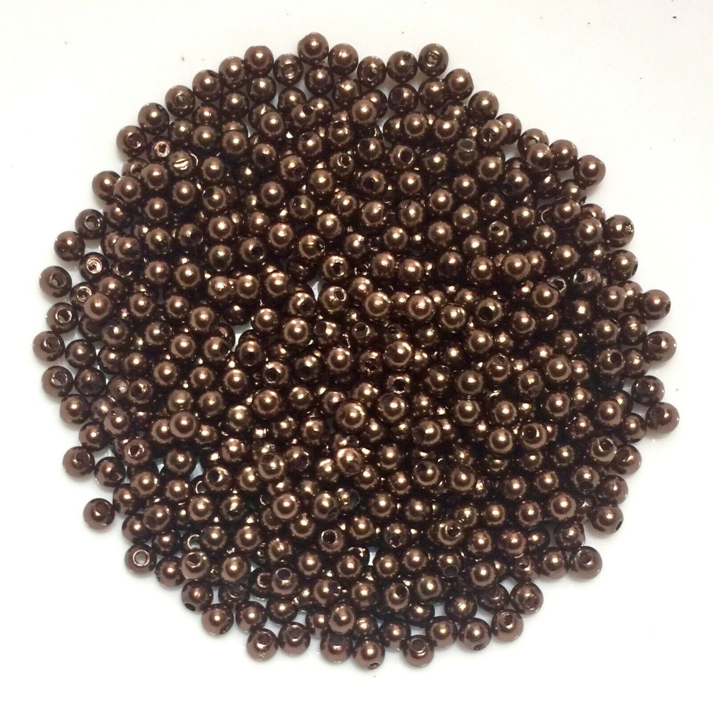 500x Acrylic 4mm Pearl Beads for Jewellery Making - Pick Your Colour
