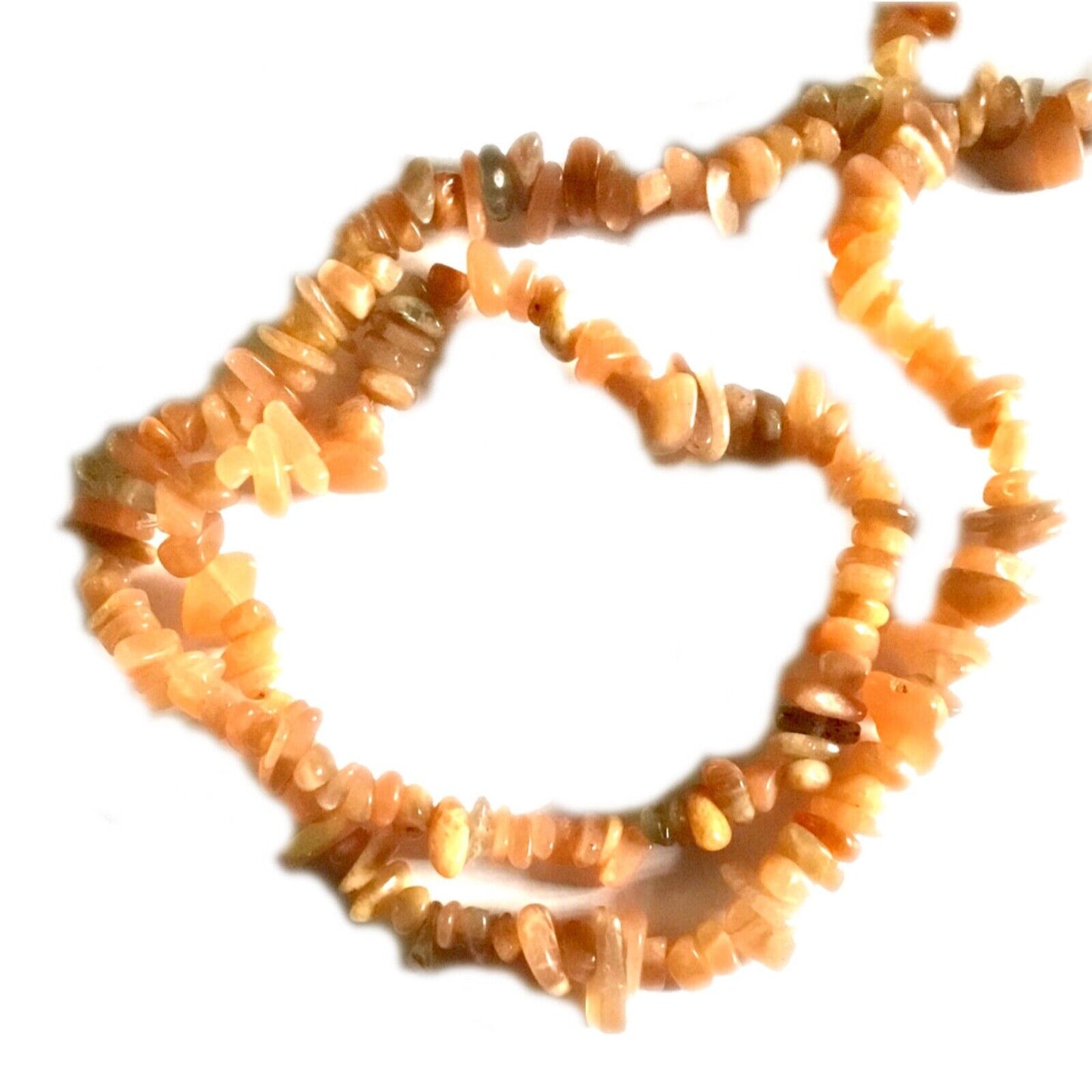 1x Strand 35cm Long Natural Stone Gemstone Chakra Crystal Chips Nugget with Hole