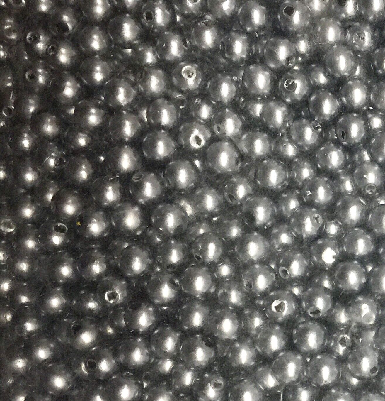 200x Acrylic 6mm Faux Pearl Beads - Choose Your Colour
