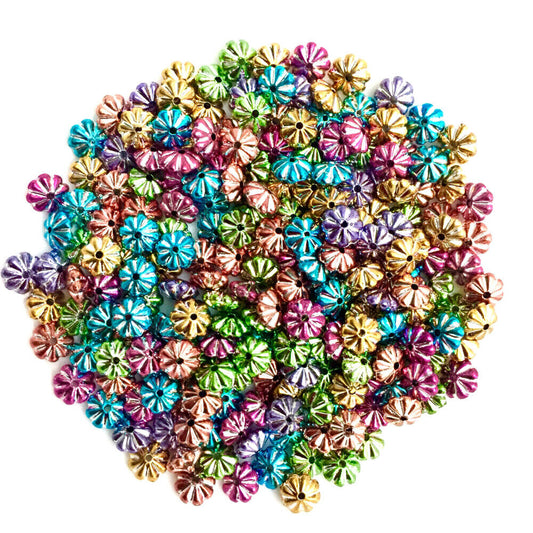 200x Mix Coloured 6mm Spacer Beads - Choose Your Style