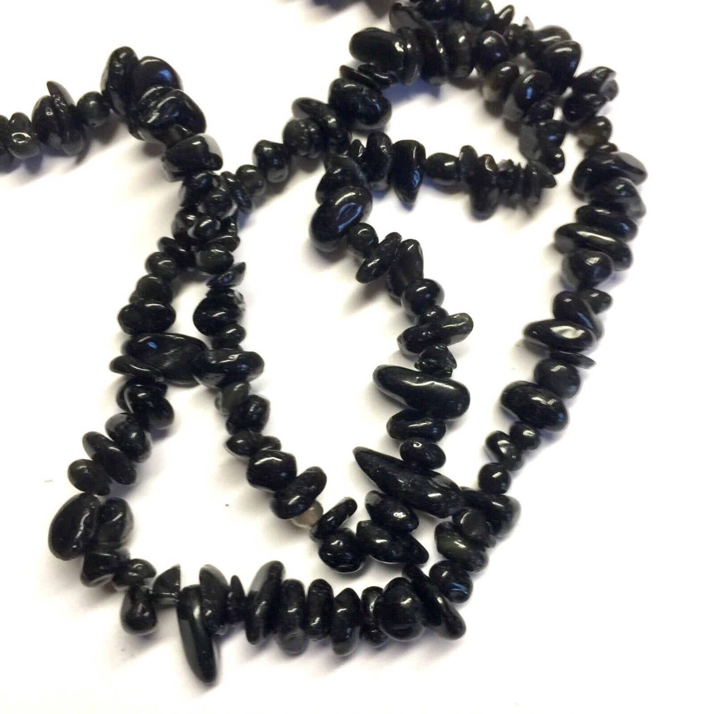 1x Strand 35cm Long Natural Stone Gemstone Chakra Crystal Chips Nugget with Hole
