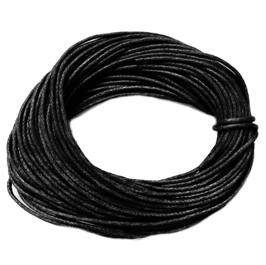 20x Meter Waxed Cotton1mm Shamballa Jewellery Cord - Pick your colour