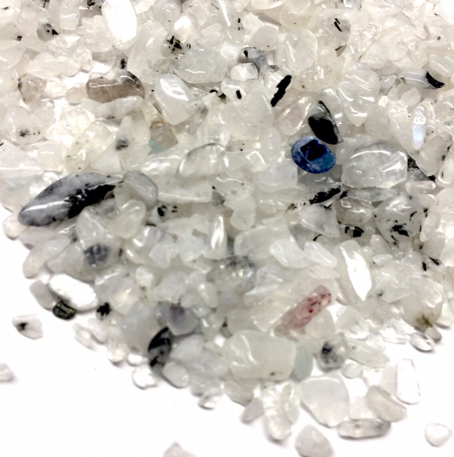 1x Wishing Bottle with Natural Stone Gemstone Chakra Crystal Chips Nuggets