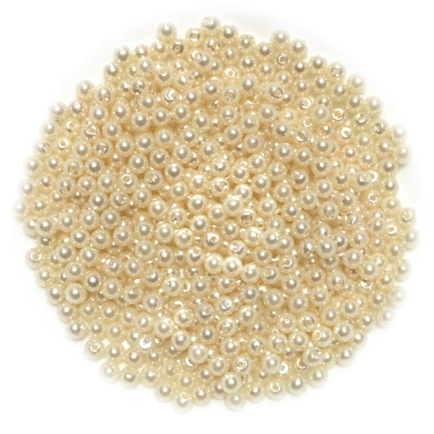 500x Acrylic 4mm Pearl Beads for Jewellery Making - Pick Your Colour