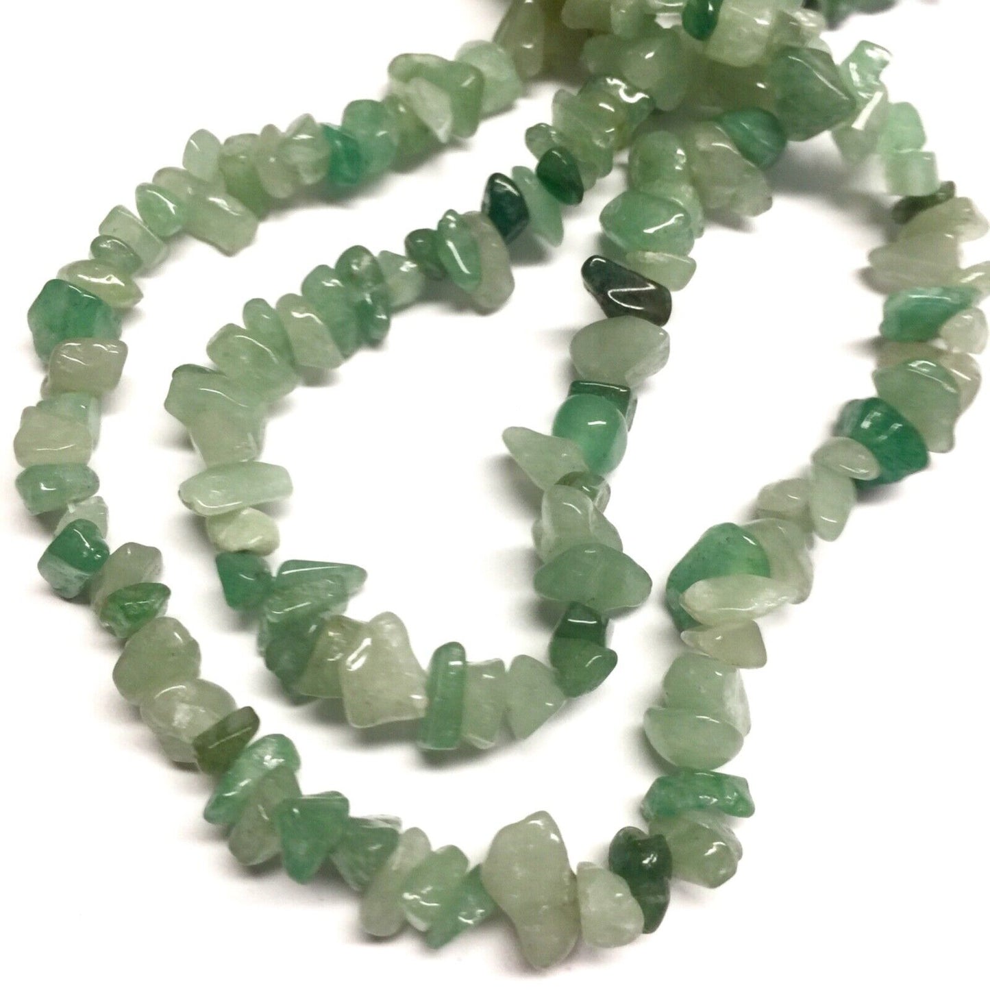 1x Strand 35cm Long Natural Stone Gemstone Chakra Crystal Chips Nugget with Hole
