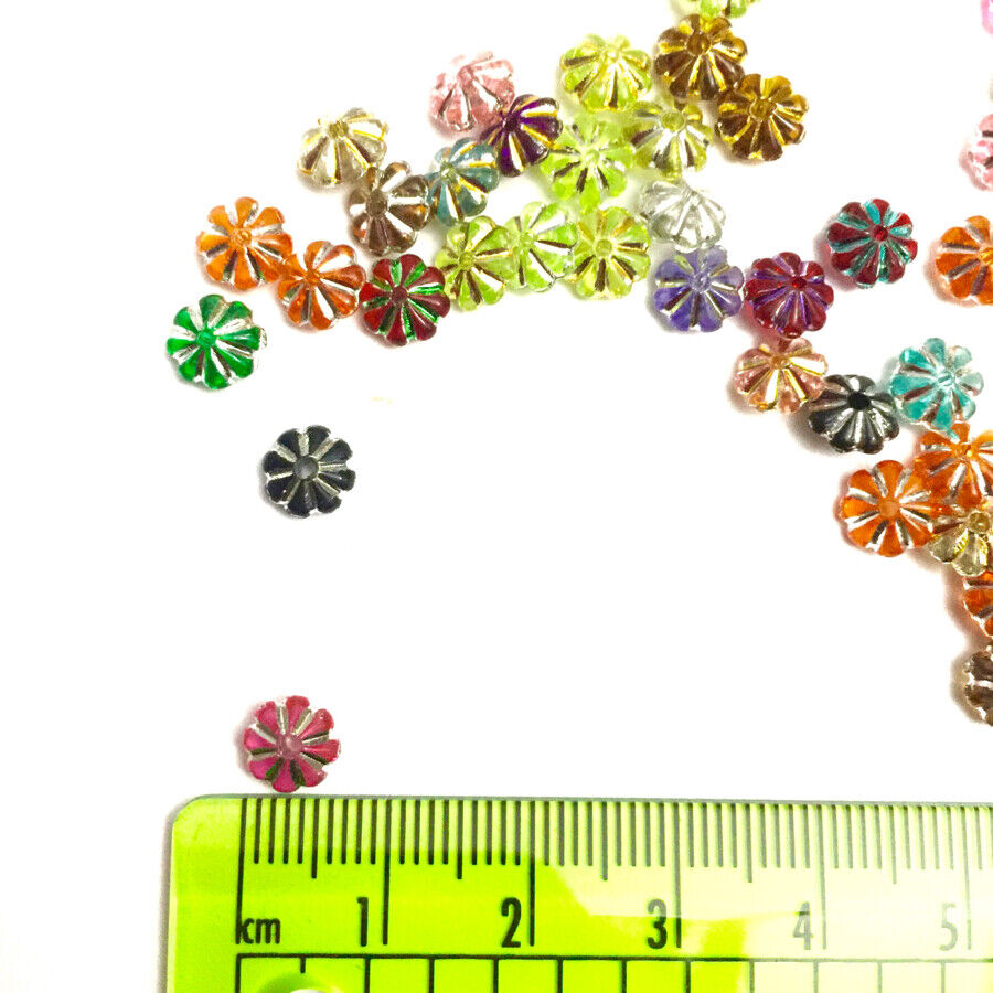200x Mix Coloured 6mm Spacer Beads - Choose Your Style