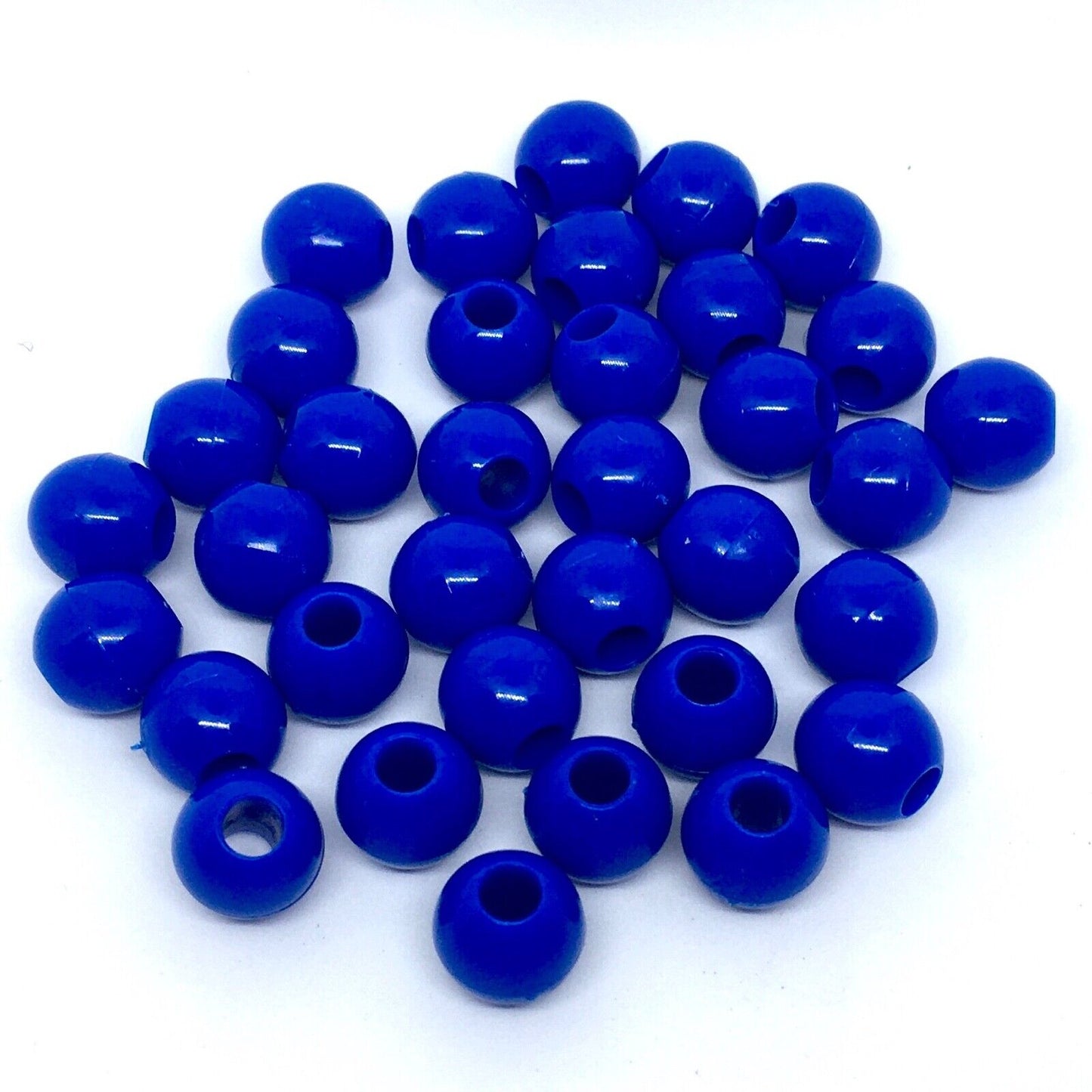 100x Large Hole 13mmx9mm Acrylic Beads - Choose your Colour