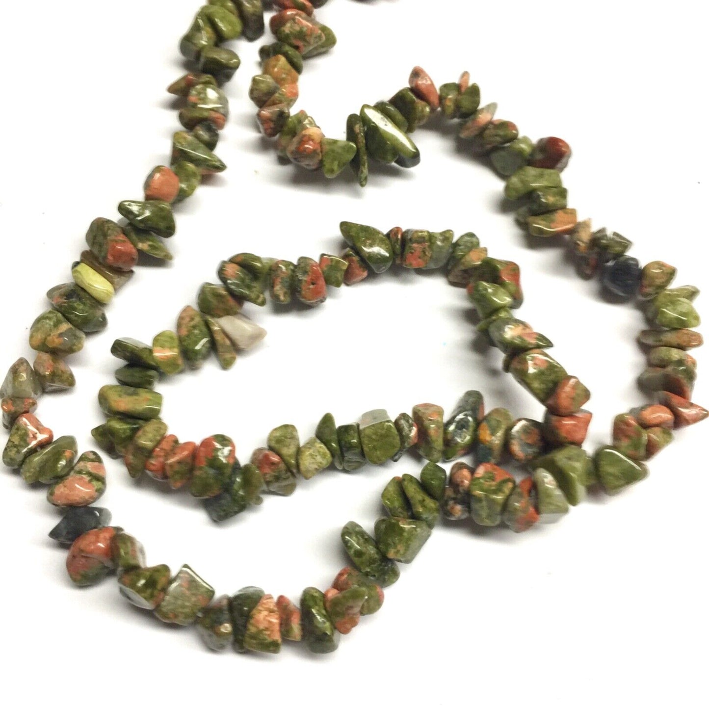1x Strand 35cm Long Natural Stone Gemstone Chakra Crystal Chips Nugget with Hole