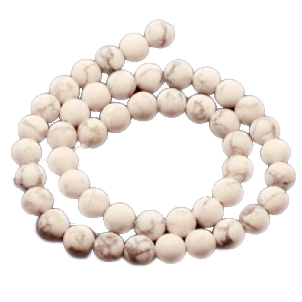 1x strand 8mm Howlite Turquoise (52x) - Choose Your Colour