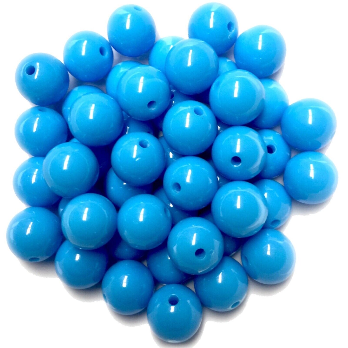 12x Solid Chunky Large 16mm GumBall Candy Bubble Gum Acrylic Beads