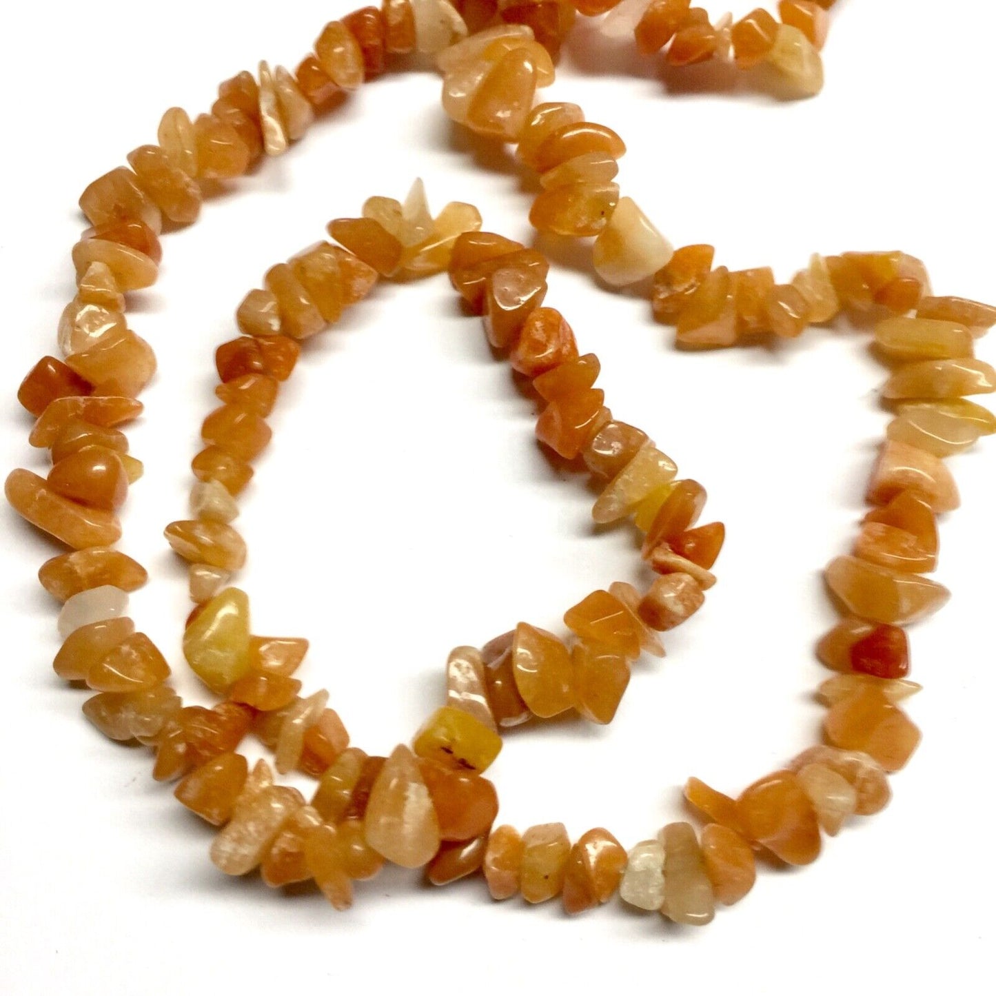 1x Strand 35cm Long Natural Stone Gemstone Chakra Crystal Chips Nugget with Hole