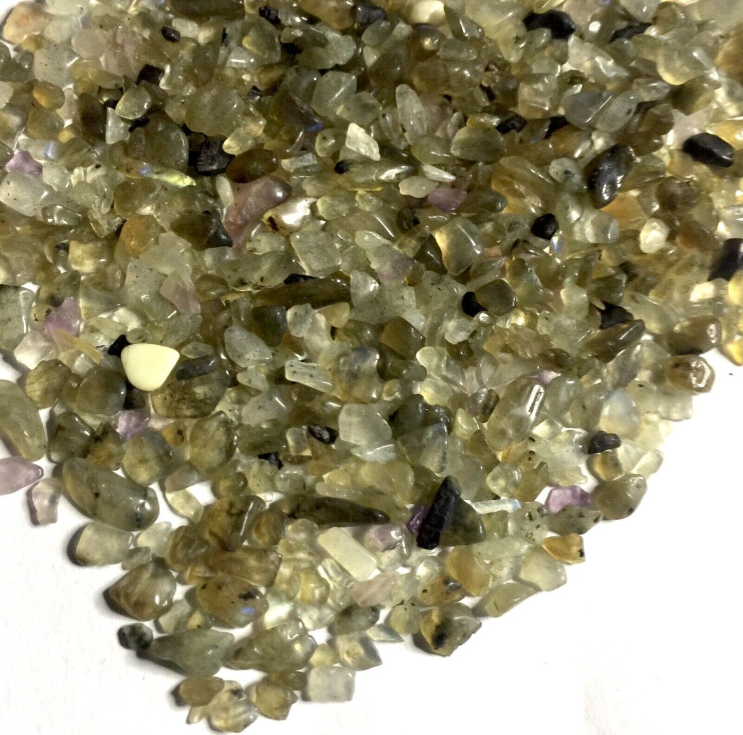 1x Wishing Bottle with Natural Stone Gemstone Chakra Crystal Chips Nuggets