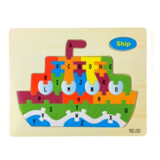 Wooden Vehicle Jigzaw Puzzle - Choose from Aeroplane, Ship, Truck or Tractor