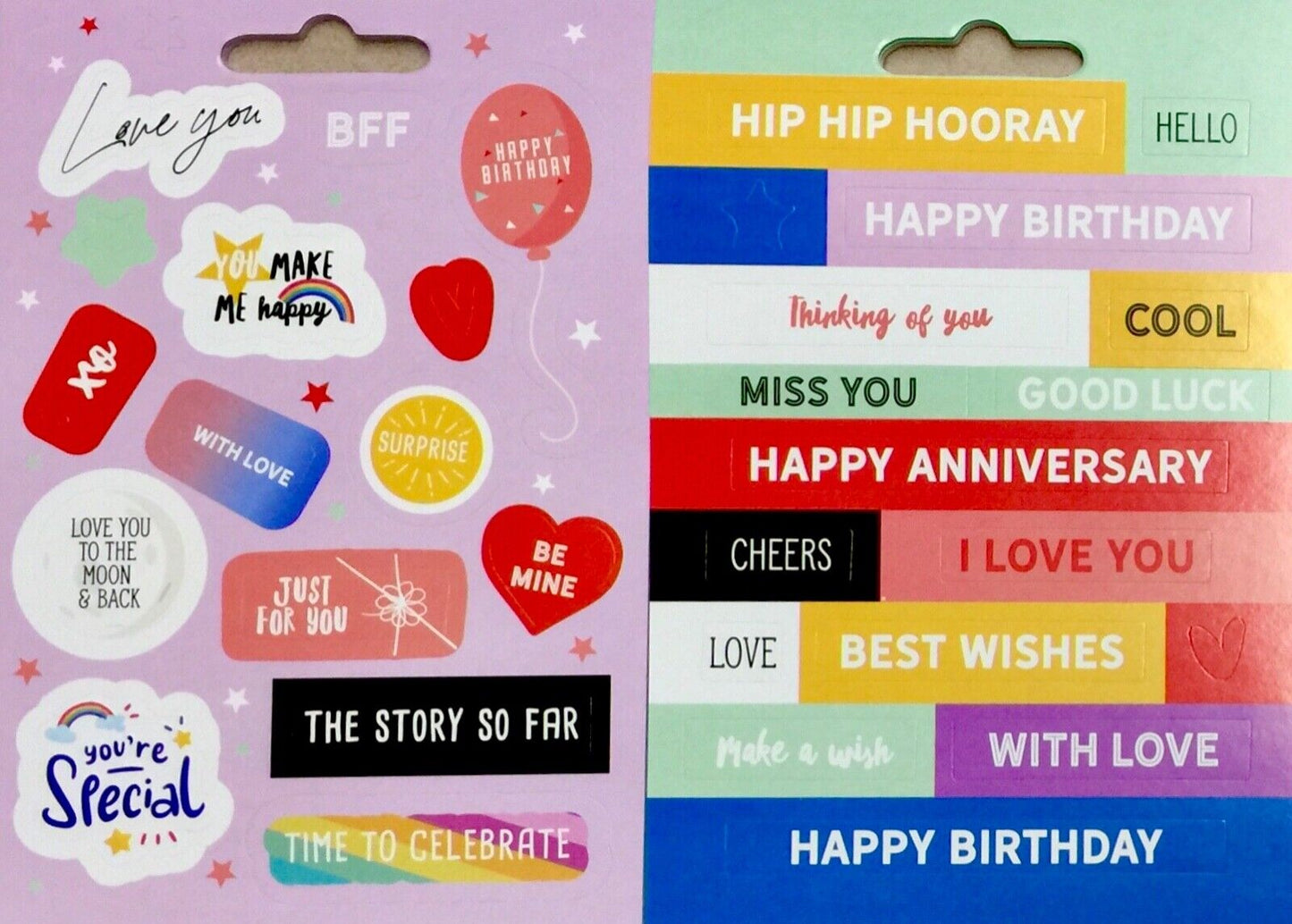 100+ Sentiments, Thoughts, Greetings and More Die Cut Stickers