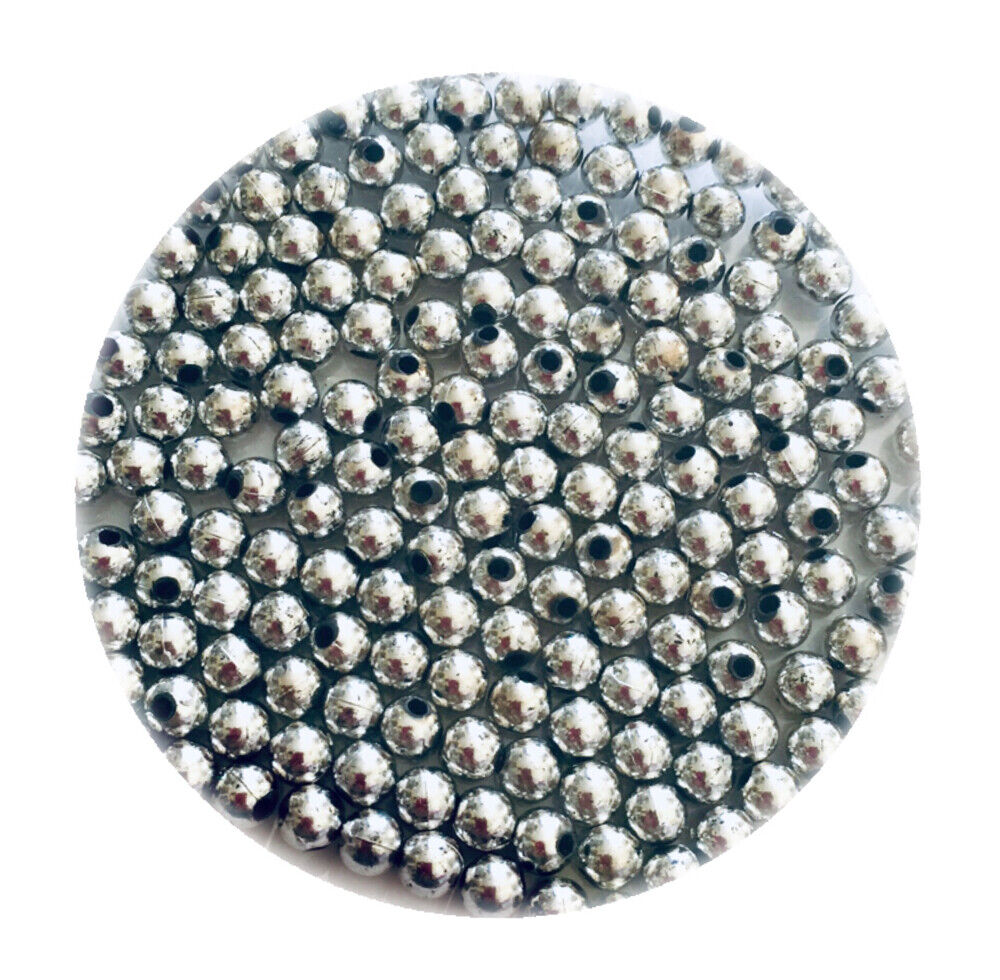 200x Acrylic 6mm Faux Pearl Beads - Choose Your Colour