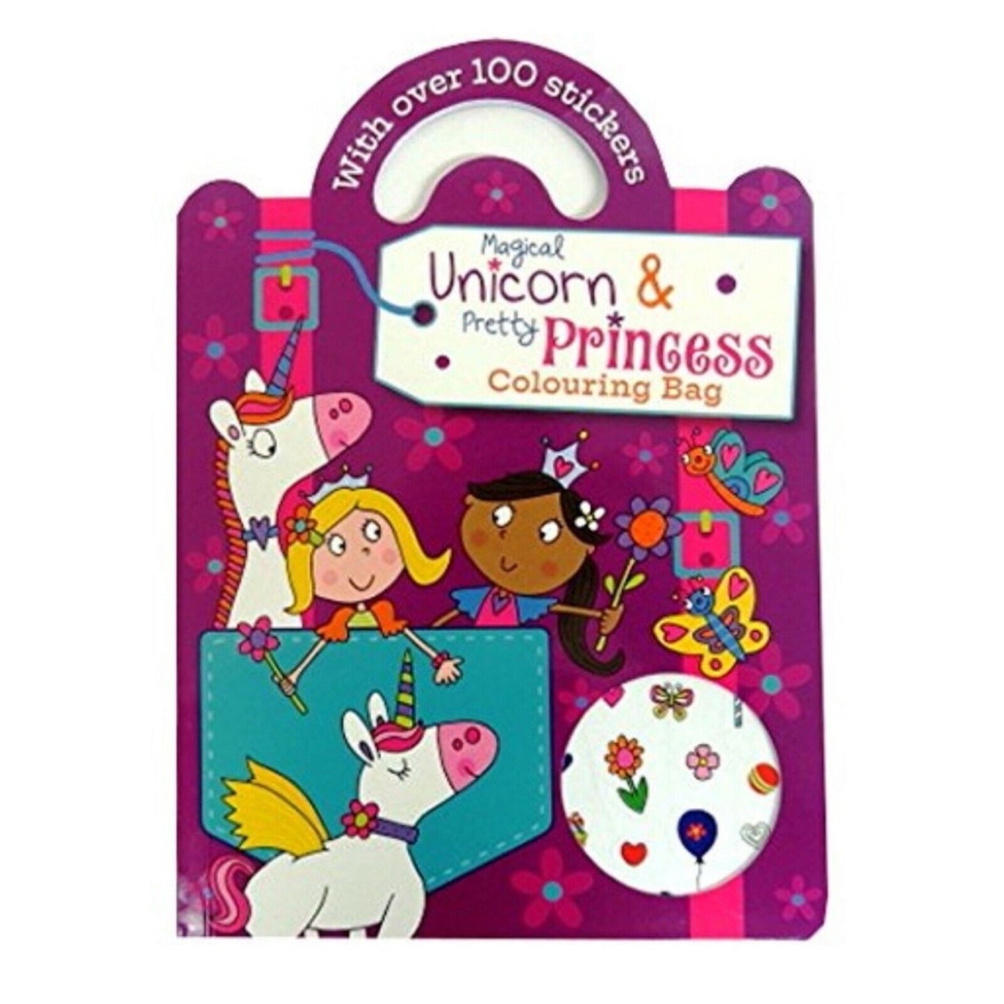 Kids Carry Sticker & Colouring Book - 2 Theme to Choose