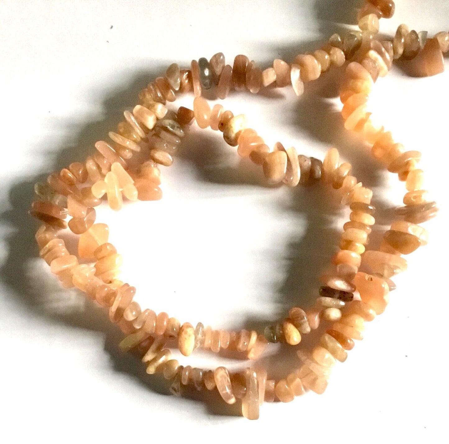 1x Strand 35cm Long Natural Stone Gemstone Chakra Crystal Chips Nugget with Hole