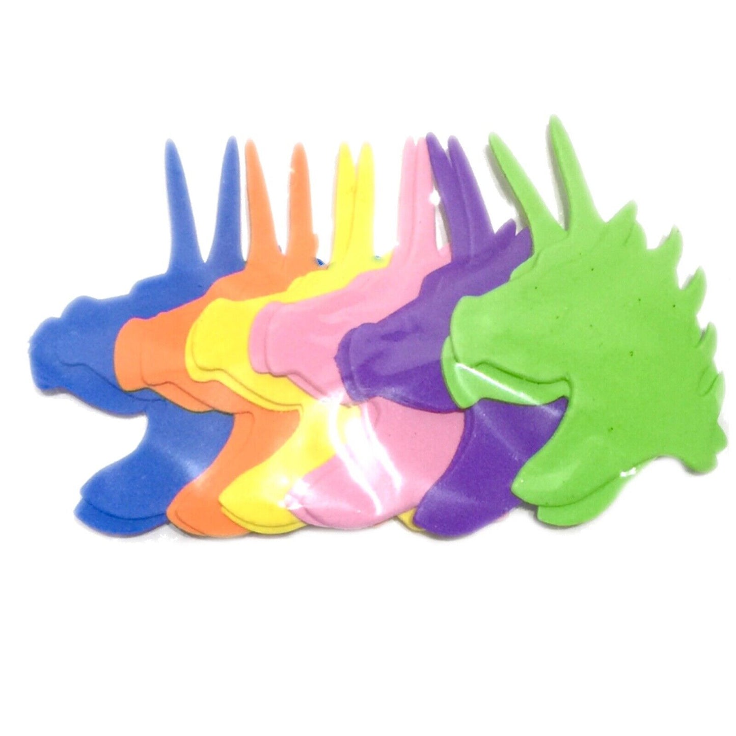 12x Multicolour Foam or Felt Shapes - Unicorn, Butterfly, Heart or Flowers