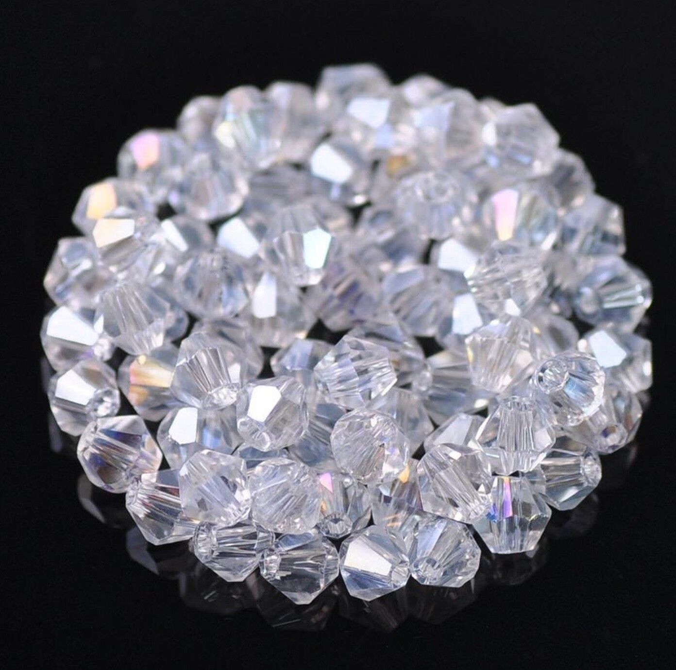 200x Bicone Crystal 4mm Beads RMAA - Choose Your Colour