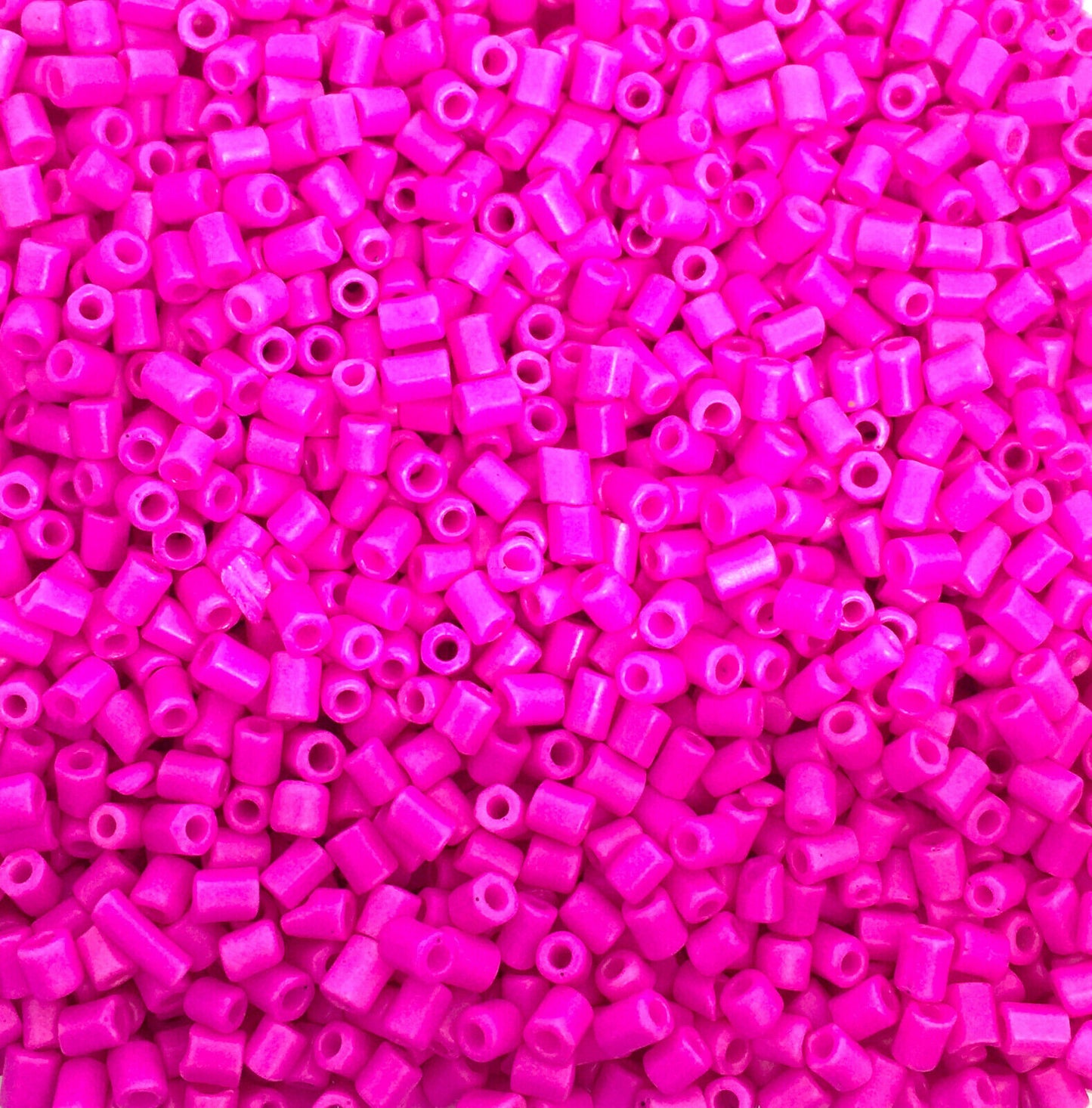 3000+ Bugle 2.5x2.0mm Glass Seed Tube Beads  - Choose Your Colour