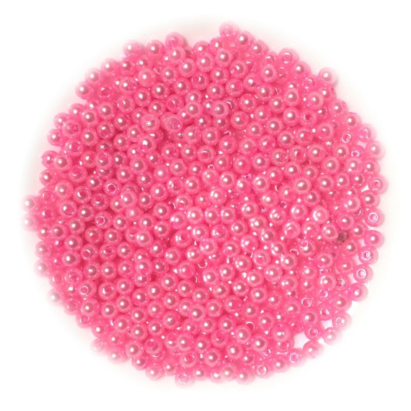 500x Acrylic 4mm Pearl Beads for Jewellery Making - Pick Your Colour