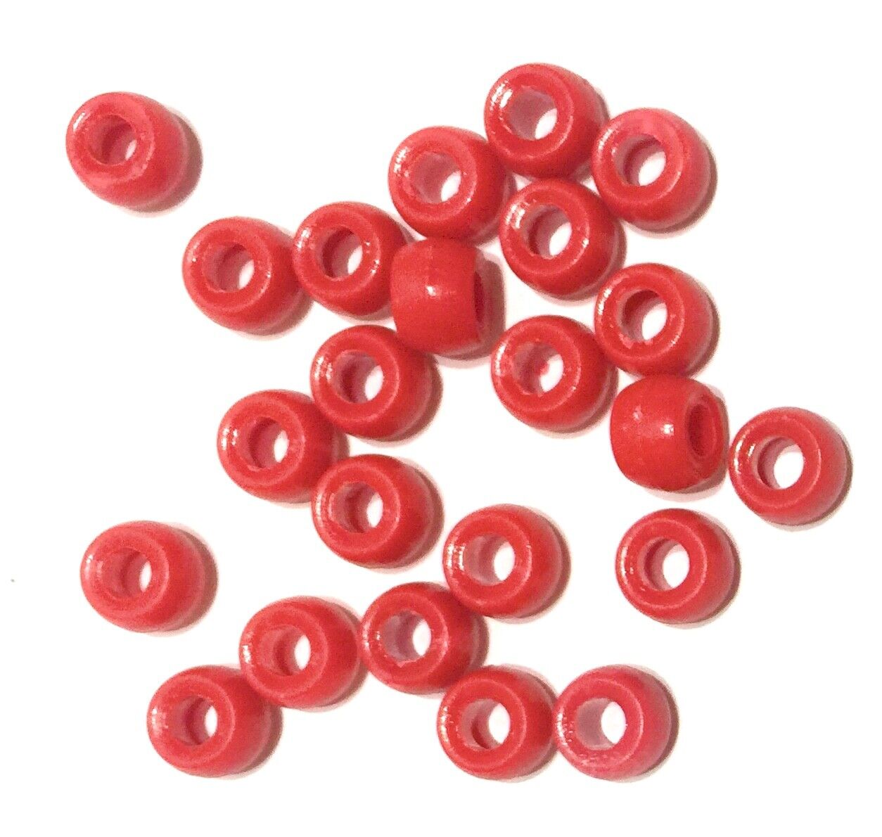 200x Mix Coloured Acrylic Pony Beads - Choose Between Glitter, Opaque, Metallic