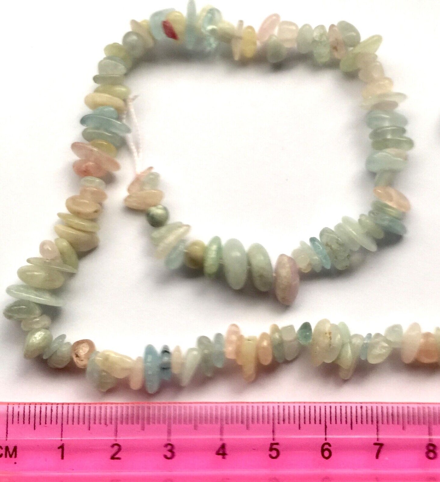 1x Strand 35cm Long Natural Stone Gemstone Chakra Crystal Chips Nugget with Hole