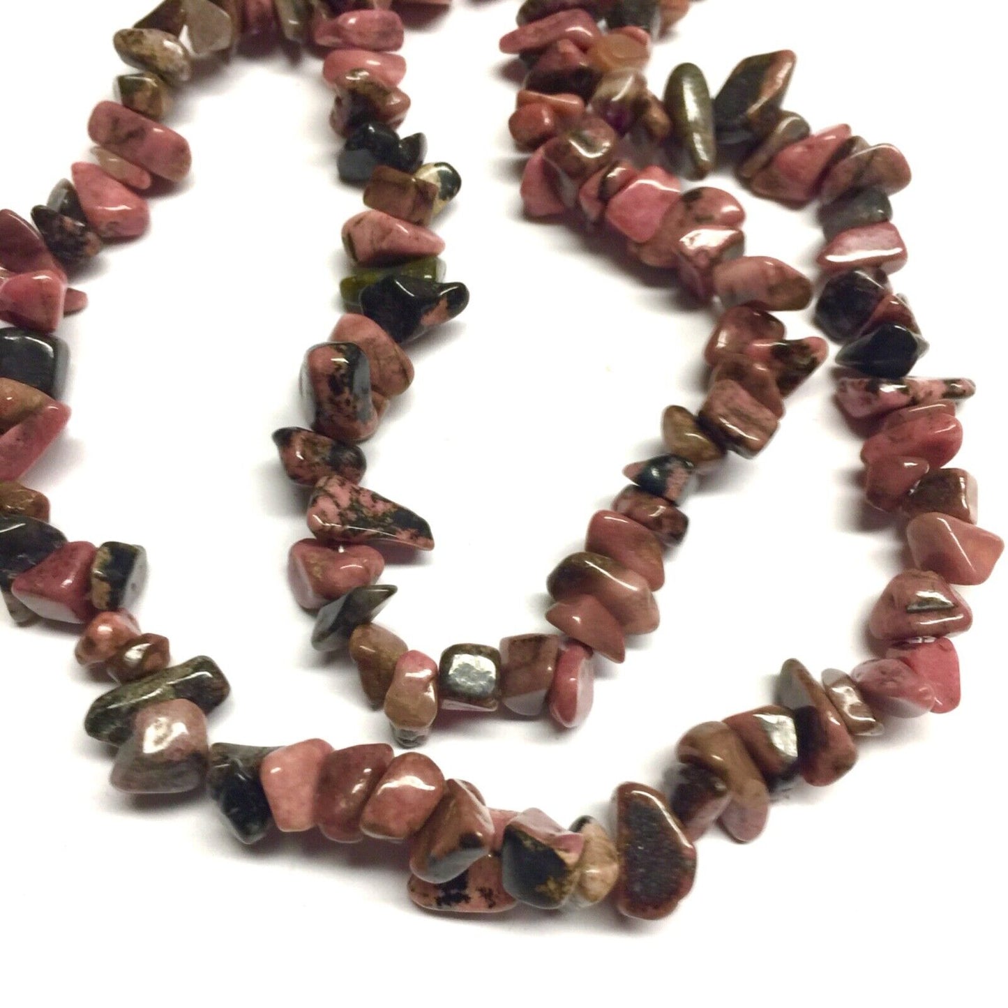 1x Strand 35cm Long Natural Stone Gemstone Chakra Crystal Chips Nugget with Hole