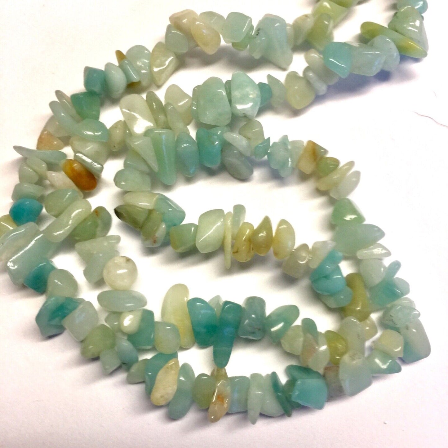 1x Strand 35cm Long Natural Stone Gemstone Chakra Crystal Chips Nugget with Hole